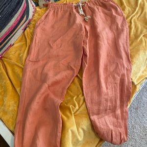 Linen joggers